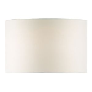 Pyramid E27 White Linen 46cm Drum Shade (Shade Only)