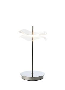 Reez Table Lamp, 1 x 6W LED, 4000K, 460lm, Polished Chrome, 3yrs Warranty