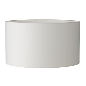 Puscan E27 Ivory Cotton 40cm Drum Shade (Shade Only)