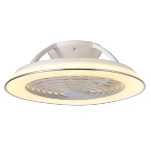 Samoa 70W LED Dimmable Ceiling Light With Built-In 35W DC Reversible Fan, White Finish c/w Remote Control, 5900lm
