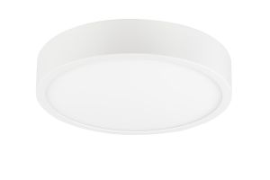 Saona 12cm Round LED Surface Flush Fitting,8W,4000K,720lm,Matt White/Frosted Acrylic,3yrs Warranty