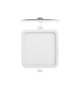 Saona 17.5cm Square Recessed Ultra Slim Downlight, 18W LED 3000K, 1590lm, Matt White, Driver Included, 3yrs Warranty