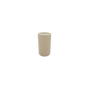 Serena Round Cylinder, 120 x 200mm Dual Faux Silk Fabric Shade, Nude Beige/Moonlight