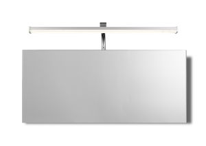 Sisley Wall Lamp 7W LED Chrome IP44 4000K, 420lm, Silver / Frosted Acrylic / Polished Chrome, 3yrs Warranty