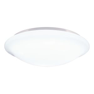 Skye 1 Light E27 White Round Bathroom IP44 Flush Ceiling Light With Acrylic Diffuser