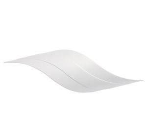 Tahiti Wall Light Wave 6W LED 3000K Matt White, 215lm, 3yrs Warranty