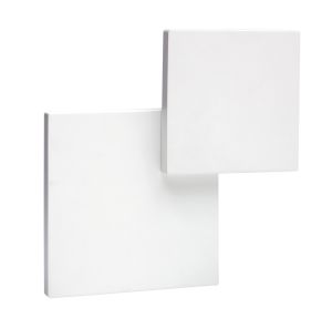 Tahiti Wall Light Squares 5W LED 3000K Matt White, 285lm, 3yrs Warranty