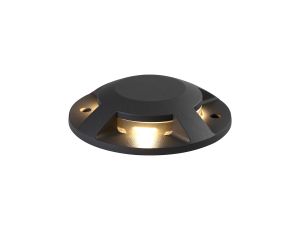 Talisbon Above Ground (NO DIGGING REQUIRED) Driveover 4 Light, 4 x 3W LED, 3000K, 256lm, IP67, IK10, Anthracite, 3yrs Warranty
