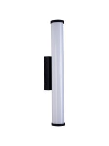 Tolmer Wall Lamp Large, 1 x 12W LED, 4000K, 848lm, IP44,Sand Black, 3yrs Warranty