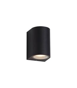 Tomar Curved Wall Lamp, 1 x GU10, IP54, Sand Black