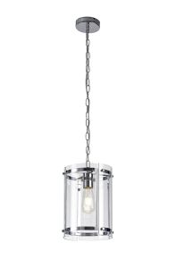 Valencia Pendant, 1 Light E27, Polished Chrome