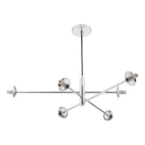 Vignette 6 Light G9 Polished Chrome Adjustable Pendant Ceiling (Frame Only)