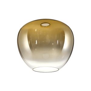 Vista 290mm x H245mm Inverted Trapezium Glass (J), Gold Fade/Clear