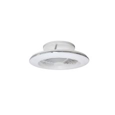 Alisio Mini 70W LED Dimmable Ceiling Light With Built-In 30W DC Reversible Fan, White Finish c/w Remote Control, 4900lm