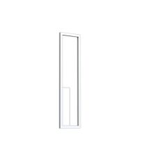 Boutique Rectangle Wall Lamp, Dimmable, 40W LED, 3000K, 2250lm, White, 3yrs Warranty