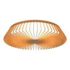 Himalaya 63cm Round Ceiling (Light Only), 80W LED, 2700-5000K Tuneable White, 3500lm, Remote Control, Wood, 3yrs Warranty