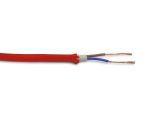 Cavo 1m Red Braided 2 Core 0.75mm Cable VDE Approved (qty ordered will be supplied as one continuous length)