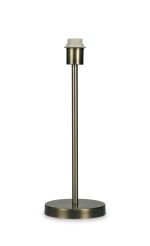 Cedar Round Base Medium Table Lamp Without Shade, Inline Switch, 1 Light E27 Antique Brass