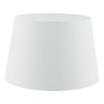 Cezanne E27 White Faux Silk Tapered 35cm Drum Shade (Shade Only)