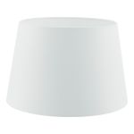 Cezanne E27 White Faux Silk Tapered 40cm Drum Shade (Shade Only)