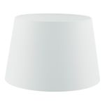 Cezanne E27 White Faux Silk Tapered 45cm Drum Shade (Shade Only)