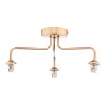 Feya 3 Light G9 Antique Bronze Semi Flush Ceiling Light (Frame Only)