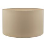 Hilda E27 Taupe Faux Silk 40cm Drum Shade (Shade Only)