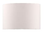 Madrid E27 White Faux Silk 30cm Drum Shade (Shade Only)