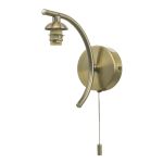 Nakita 1 Light G9 Antique Brass Wall Light (Frame Only)