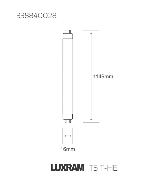T5 T HE 28W Natural White 4000K Fluorescent Tube
