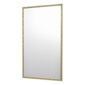Jinelle Rectangle Mirror Textured Gold Frame 86 X 50cm