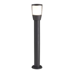 Tucson Outdoor 1 Light Post (90cm Height), Dark Grey, Clear/White Shade