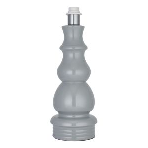 Provence 1 Light E27 Pale Grey Ceramic Table Lamp With Inline Switch (Base Only)