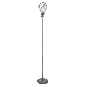 Balloon Cage 1 Light Floor Light, Pewter