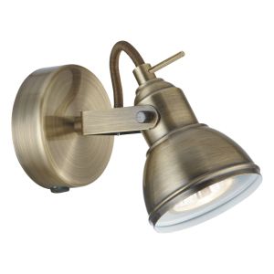 Focus - 1 Light Spotlight, Antique Brass