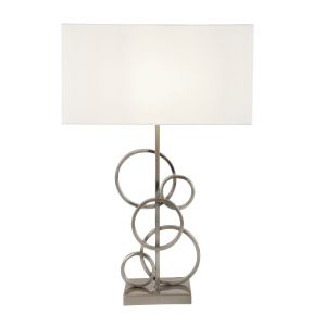 Olympic Table Lamp With Rings And White Shade
