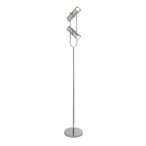 Telescope 2 Light Cylinder Shade Floor Lamp, Chrome