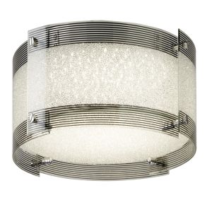 Shelby LED Flush Light, Dimmable, Chrome/Crystal Glass 3210-36CC