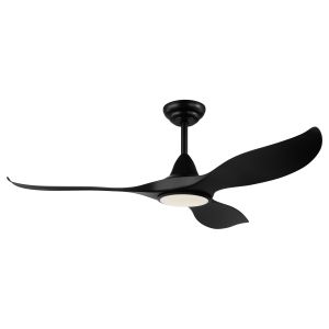 Cirali 52" Black 5 Speed Reversible Ceiling Fan With 15W Integrated LED C/W Remote Control