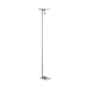 Benamor 2 Light LED Integrated 18.4W, Double Insulated, 220V Floor Lamp Satin Nickel With Glass