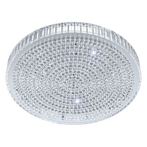 Balparda 1 Light 43.5W LED Integrated, Double Insulated Polished Chrome Flush With Crystal