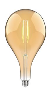 Classic Style LED Type C E27 Dimmable 220-240V 4W 2100K, 200lm, Amber Finish, 3yrs Warranty