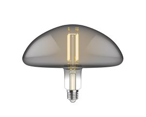 Classic Style LED Type J E27 Dimmable 220-240V 4W 2100K, 120lm, Smoke Finish, 3yrs Warranty