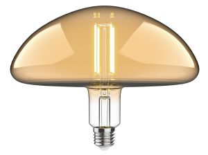 Classic Style LED Type J E27 Dimmable 220-240V 4W 2100K, 200lm, Amber Finish, 3yrs Warranty