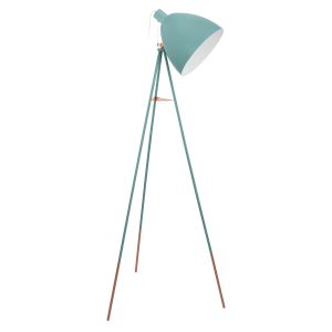 Dundee 1 Light E27 Mint Tripod Floor Lamp With Pull Switch