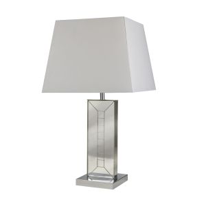 Otto Glass Mirrored Base And Frame Table Lamp