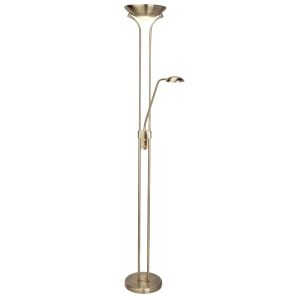 LED Mother & Child Floor Lamp - Antique Brass