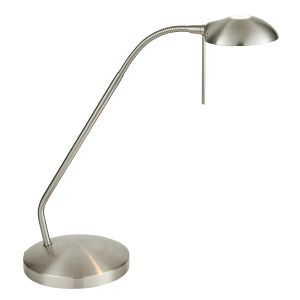 Hackney 1 Light G9 Satin Chrome Adjustable 3 Stage Touch Table Lamp