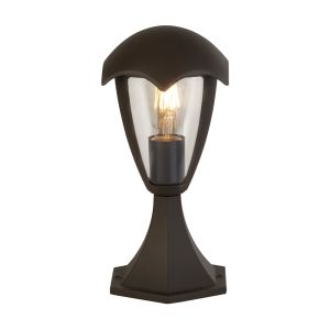 Bluebell 1 Light E27 IP44 Outdoor Pedestal Grey With Polycarbonate