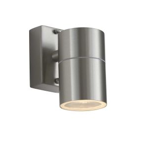 Endon EL-40094 Canon Single Outdoor Wall Light Polished Ctainless Steel/Polished Chrome Finish